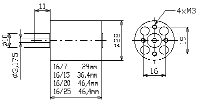 Střídavý motor ACn 16/x/x